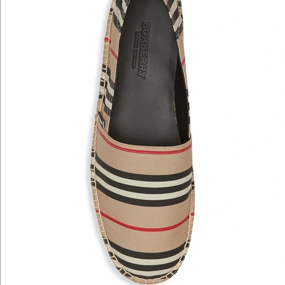 Burberry Icon Stripe Espadrilles flats sandals shoes 8 - Picture 4 of 5
